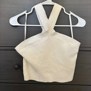 Aritzia Babaton Sculpt Knit Criss Cross Tank